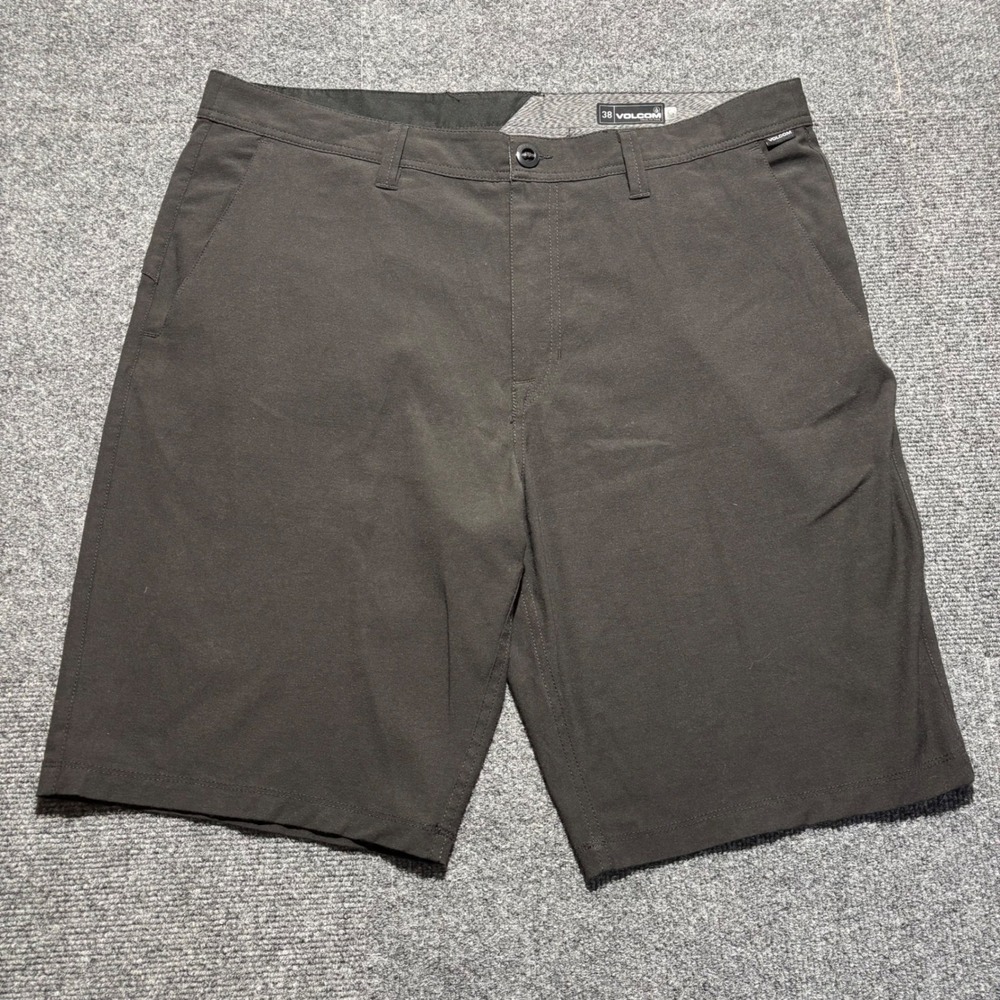 Volcom Frickin SNT Static Hybrid Shorts Black Mens 38 Stretch Boardshort